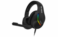 Connect IT NEO herní sluchátka s mikrofonem, Jack + USB - černá Connect IT NEO herní sluchátka (CHP-3595-BK) s mikrofonem nabízejí výrazný herní design s RGB podsvícením, pohodlnou Over-Ear konstrukc