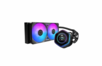 Cooler Master vodní chladič MasterLiquid Atmos II LCD 240, 2x120mm, LGA1851, AM5, černá