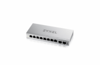Zyxel GS1200-10 v3, 8 Port Gigabit, 2 x SFP webmanaged Desktop Switch