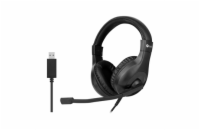 Sluchátka k PC C-TECH MHS-05U, USB černá