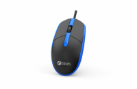 C-TECH myš WM-10, USB, 1200 DPI, černo - modrá