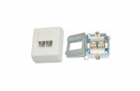 Zásuvka Profi STP 2x RJ45 Cat5E, krone, na omítku