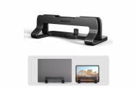 AXAGON STND-VB, vertikální hliníkový stojan pro notebooky 10"-17.3, nastavitelný rozestup, černý