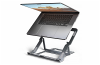 AXAGON STND-LAG, hliníkový stojan pro notebooky 10"-17.3", nastavitelná výška, šedý