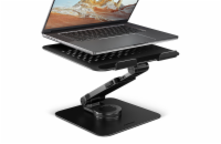 AXAGON STND-LRB, hliníkový stojan pro notebooky 10"-17.3" s nast. výškou, úhlem a 360° rotací, černý