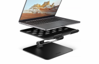 AXAGON STND-LQB, hliníkový HQ stojan pro notebooky 10"-17.3", nastavitelná výška a úhel, černý