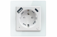 IMMAX NEO SMART chytrá vnitřní zásuvka Nexa s kolíkem (typ E)/ 16A/ 1x USB/ 1x USB-C/ PD 20W/ Wi-Fi/ LIDL/ TUYA