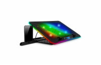 EVOLVEO Ania 9RGB, chladící podložka pod notebook, 6x ventilátor, RGB podsvícení ventilátorů a obvod