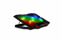 EVOLVEO Ania 5RGB, chladicí podložka pro notebook, 5x ventilátor, RGB podsvícení