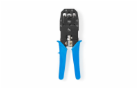 Krimpovací Kleště CAT5 / CAT5e / CAT6 / CAT6a / RJ10 / RJ11 | Kleště / Odizolování / Řezání | ABS / Ocel | Modrá  CCGB89510BU