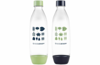 SodaStream Lahev FUSE 2x 1 l, zelená/černá
