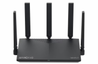 STRONG Wi-Fi 7 router ROUTERBE3600/ Wi-Fi 7/ 3600 Mb/s/ 3x LAN/ 1x WAN/ 5x vnější 3dBi anténa/ černý