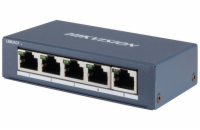 HIKVISION switch DS-3E0505-E/ 5x port/ 10/100/1000 Mbps RJ45 ports/ 10 Gbps/ napájení 5 VDC, 1 A