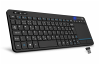 Connect IT Touch bezdrátová klávesnice s touch padem (+ baterie zdarma) - černá Connect IT Touch (CKB-2010-CS) je bezdrátová klávesnice s integrovaným touchpadem, ideální pro ovládání Smart TV, počít