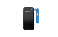 VERBATIM Externí SSD Pocket SSD 2TB, USB-C 3.1, černá/modrá