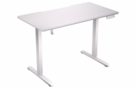 Endorfy herní stůl Atlas S electric Onyx White / 114x60cm / nosnost 50kg / el. nastavení výšky (72-118cm) / bílý