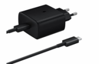 Samsung cestovní nabíječka EP-TA845XBE, Quickcharge 45W, USB-C, černá, EU