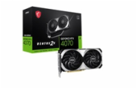 BAZAR - MSI VGA NVIDIA GeForce RTX 4070 VENTUS 2X 12G OC, RTX 4070, 12GB GDDR6X - Po opravě (Bez příšlušenství)