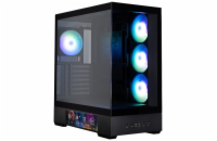 Zalman skříň P40 DS / ATX / 4x120mm ARGB fan / 2xUSB 3.0 / USB-C / displej / panoramatická / černá