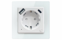 IMMAX NEO SMART chytrá vnitřní zásuvka Nexa bez kolíku (typ F)/ 1x USB/ 1x USB-C/ PD 20W/ Zigbee/ LIDL/ TUYA