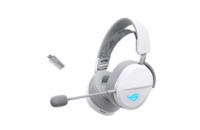 ASUS sluchátka ROG Pelta, Bezdrátové BT a RF 2.4GHz, ARGB, bílá