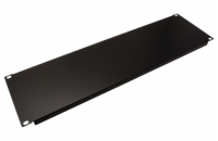 XtendLan 3U záslepka 19", černá, kovová