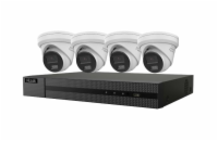 HiLook Powered by HIKVISION/ 4K Smart Hybrid Light KIT Turret 2TB/ 1x NVR-108MH-C/8P/ 4x IPC-T280HA-LUF