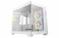 DEEPCOOL skříň CG330 3F microATX / 3x120 mm ARGB fan / USB 3.0 / 2×USB 2.0/ panoramatická / bílá