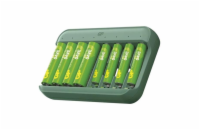 Nabíječka baterií GP Charge & save E822 + 4×AA 1300 mAh + 4×AAA 650 mAh