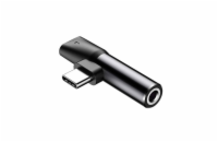Baseus CATL41-01 Baseus audio rozbočovač L41 s koncovkami USB-C samec / USB-C samice /3,5mm Jack samice, černá