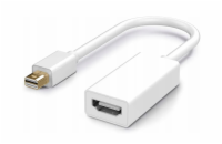 DeTech Mini DisplayPort na HDMI adaptér redukce - bílá Kompaktní Mini DisplayPort na HDMI adaptér v bílé barvě je praktickým řešením pro připojení notebooku nebo počítače k externímu monitoru, televi