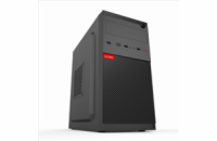 BAZAR - 1stCOOL skříň STEP 5, micro tower, AU, USB 3.0, USB-C, bez zdroje, černá, poškozený obal.