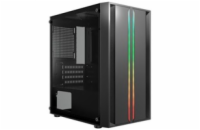 BAZAR - CRONO skříň PCC-200-3 Midi Tower, bez zdroje, černá, poškozený obal