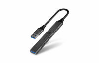 Connect IT USB-A hub (1x USB-A 3.0, 3x USB-A 2.0), externí - antracitová Kompaktní USB-A hub Connect IT Quattro Premium rozšíří jeden port o čtyři další (1× USB 3.2 Gen 1, 3× USB 2.0). Nabízí rychlos