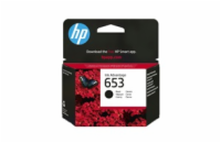 BAZAR - HP 653 Black Original Ink Advantage Cartridge (360 pages) - Poškozený obal (Komplet)