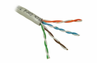 PLANET kabel UTP, lanko, 4pár, Cat 5e, Planet Elite, 2404N23, Dca, balení 305m, šedý