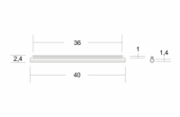 Trubičková Ochrana Optického svaru 40mm Premium OPTIX Transparent 100 Ks