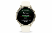 Garmin Venu® 4 - 41 mmLunar Gold / Bone silikonový řemínek