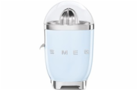 Smeg CJF11PBEU citrusový odšťavňovač, 70 W, manuální tlak, univerzální kužel z nerezové oceli, pastelově modrý