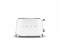 Smeg TSF01WHMEU toustovač / topinkovač, 2 toasty, 6 úrovní opékání, zásuvka na drobky, styl. 50. let, matně bílá