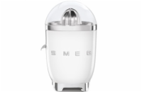 Smeg CJF11WHEU citrusový odšťavňovač, 70 W, manuální tlak, univerzální kužel z nerezové oceli, bílý