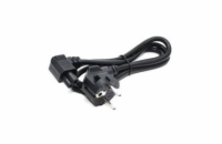 C-TECH Kabel síťový  1,8m VDE 220/230V napájecí notebook 3 pin Schuko, lomený