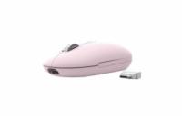 Trust Seron Slim/Kancelářská/Optická/3 200 DPI/USB+BT/Růžová
