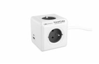 POWERCUBE Extended USB A+C FR Grey 1,5m
