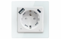 IMMAX NEO SMART chytrá vnitřní zásuvka Nexa s kolíkem (typ E)/ 1x USB/ 1x USB-C/ PD 20W/ Zigbee/ LIDL/ TUYA