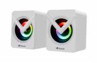 Kisonli L-1040 Reproduktory AUX, 2x2.5W - Bílá Reproduktory Kisonli L-1040 přinášejí výkonný zvuk do vašeho prostoru s jasným a bohatým zvukovým zážitkem. S výkonem 2x2.5W nabízejí dostatek hlasitost