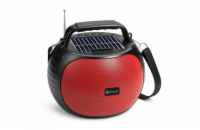 Solární reproduktor Kisonli SC-22, Bluetooth, USB, SD, AUX – červená Kisonli SC-22 je přenosný Bluetooth reproduktor s výkonem 10 W, podporou USB, SD karet i AUX vstupu. Nabízí bezdrátové přehrávání 