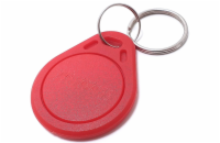 XtendLan Identifikační klíčenka k dveřním stanicím, RFID 125kHz - s číslem - red