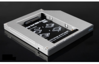 AKASA HDD box  N.Stor S12, 2.5" SATA HDD/SSD do pozice pro optickou mechaniku SATA (výška HDD do 13mm)