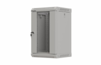 LANBERG RACKOVÁ SKŘÍŇ 10" NÁSTĚNNÁ 9U/300X300 (FLAT PACK) S PROSKLENÝMI DVEŘMI ŠEDÁ